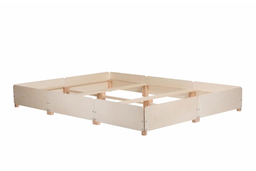 Co-Sleeping Bettgestell Gigapur G2 | Birke Schichtholz naturbelassen 