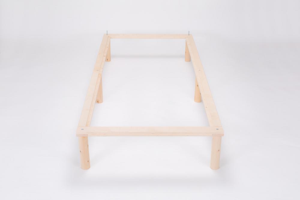 Gigapur G1 26981 Bett | Lattenrost und Bettgestell | Birke Natur Schichtholz | Bettrahmen belastbar bis 195Kg | 160 x 200 cm (2 x 80 x 200 cm) 